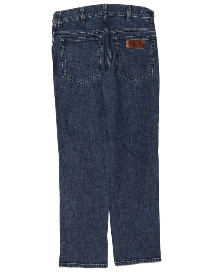 Jeans dritti da uomo Wrangler Texas W32 L30 cotone blu navy