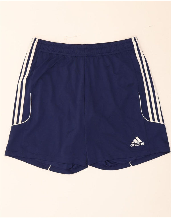 Pantaloncini sportivi Adidas Climalite da uomo XL in poliestere blu navy