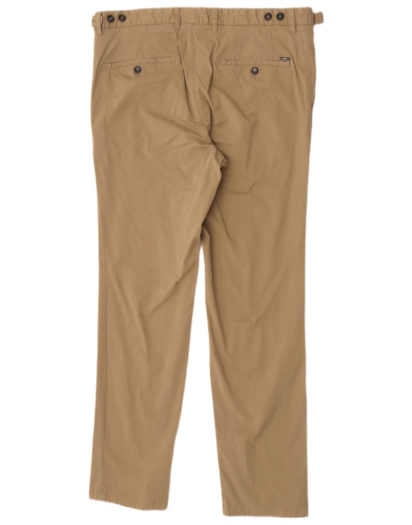 Pantaloni chino slim da uomo Hugo Boss W38 L32 cotone kaki