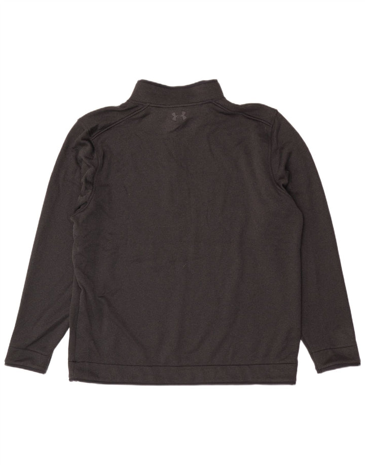 Felpa da uomo con collo con zip Under Armour, maglione 2XL poliestere nero