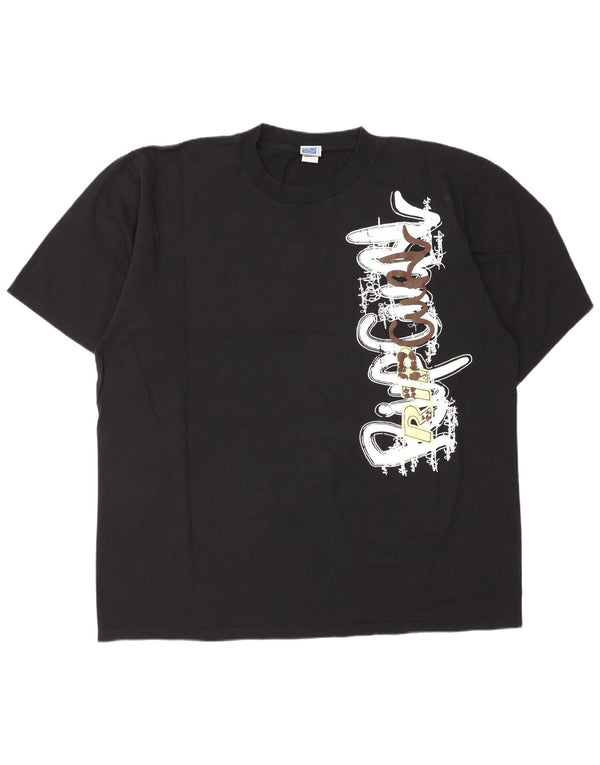 T-shirt grafica da uomo Rip Curl Top 2XL cotone nero