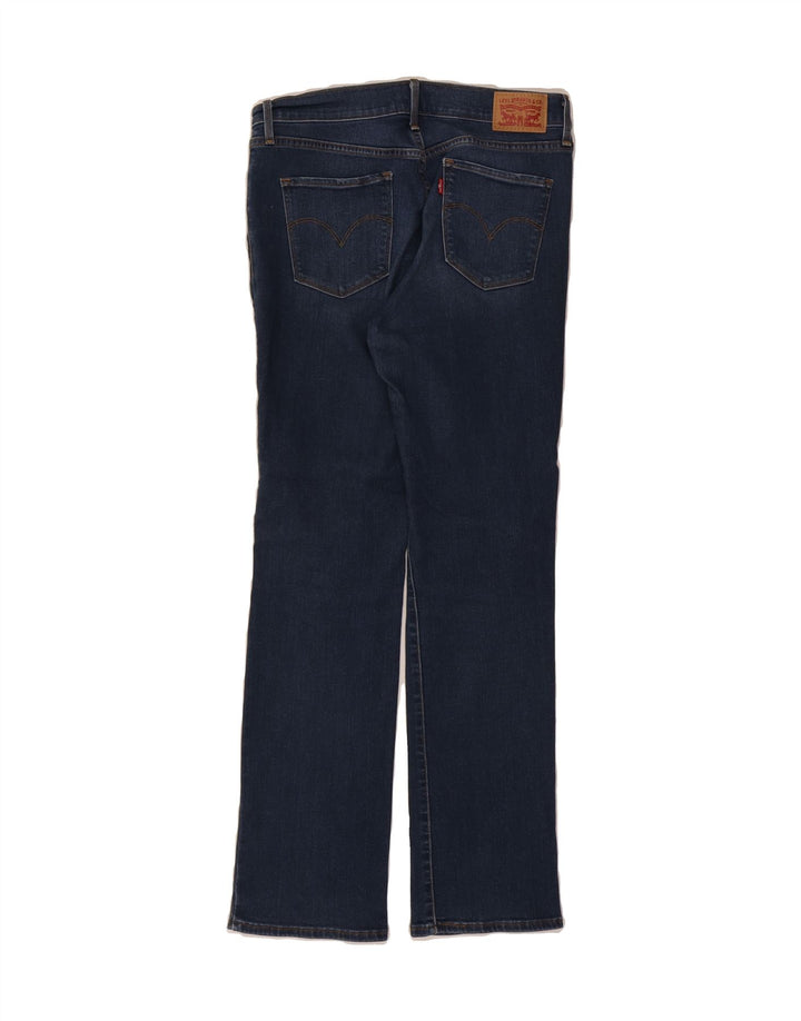 LEVI'S Womens 314 Distressed Shaping Straight Jeans W29 L30 Blue Cotton Vintage Levi's and Second-Hand Levi's from Messina Hembry 