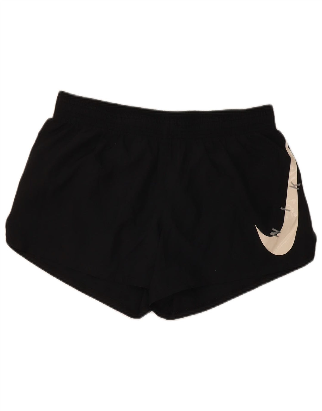 Pantaloncini sportivi Nike Dri Fit Graphic da donna UK 14 medio nero poliestere