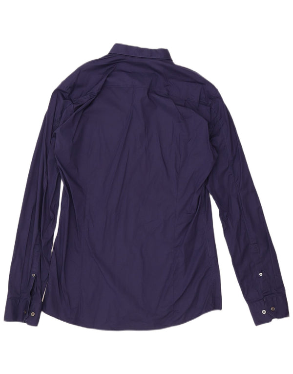 Camicia slim fit da uomo HUGO BOSS XL in cotone blu navy