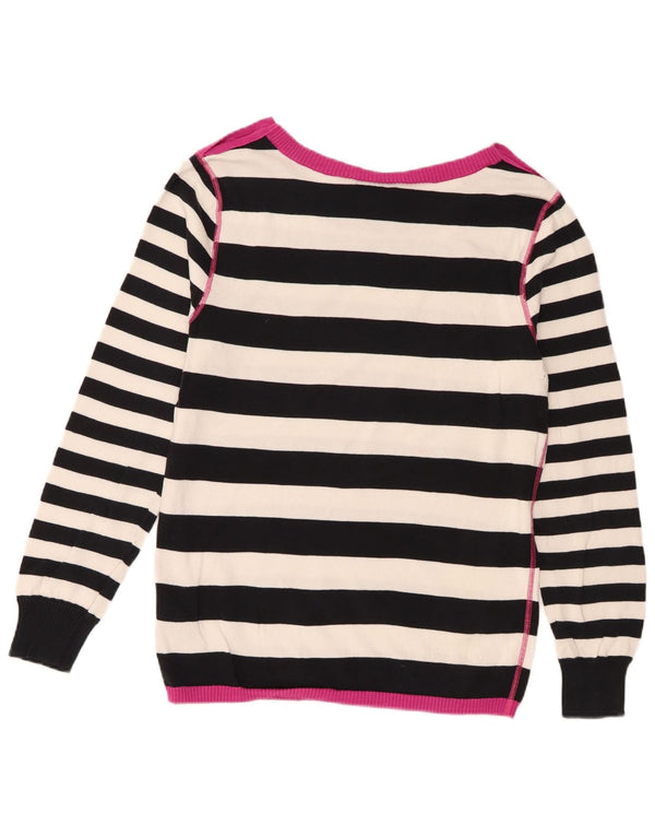 Maglione maglione con scollo a barca da donna Tommy Hilfiger UK 14 grande blu navy
