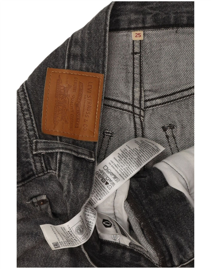 Gonna di jeans da donna LEVI'S W25 XS in cotone grigio
