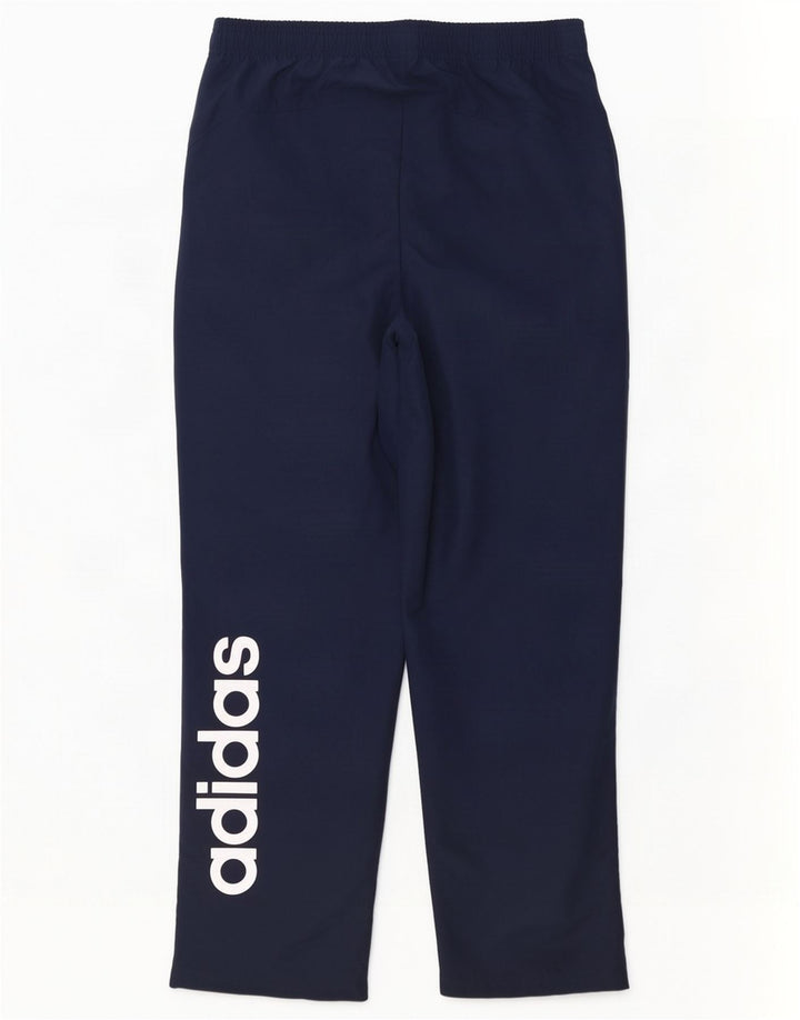 Pantaloni da tuta grafica da uomo Adidas Large in poliestere blu navy