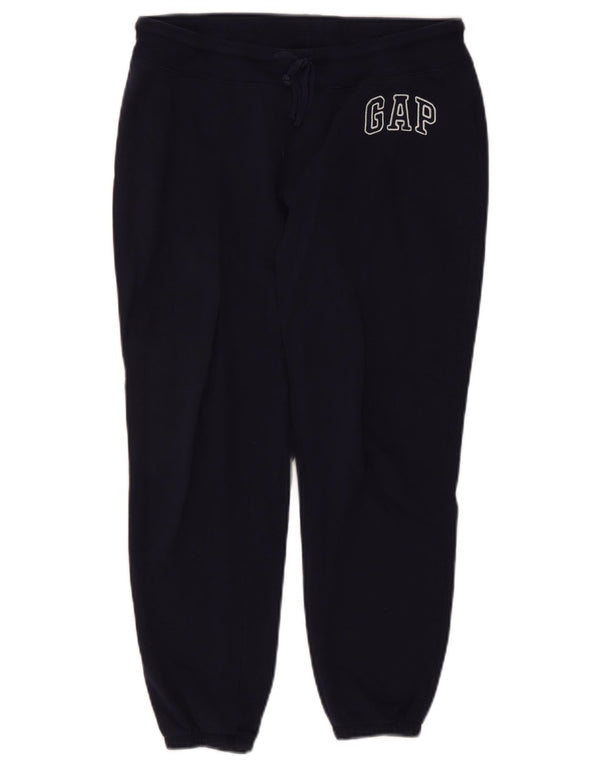 Gap Pantaloni da tuta con grafica da donna Joggers UK 14 Medio Blu Navy Cotone