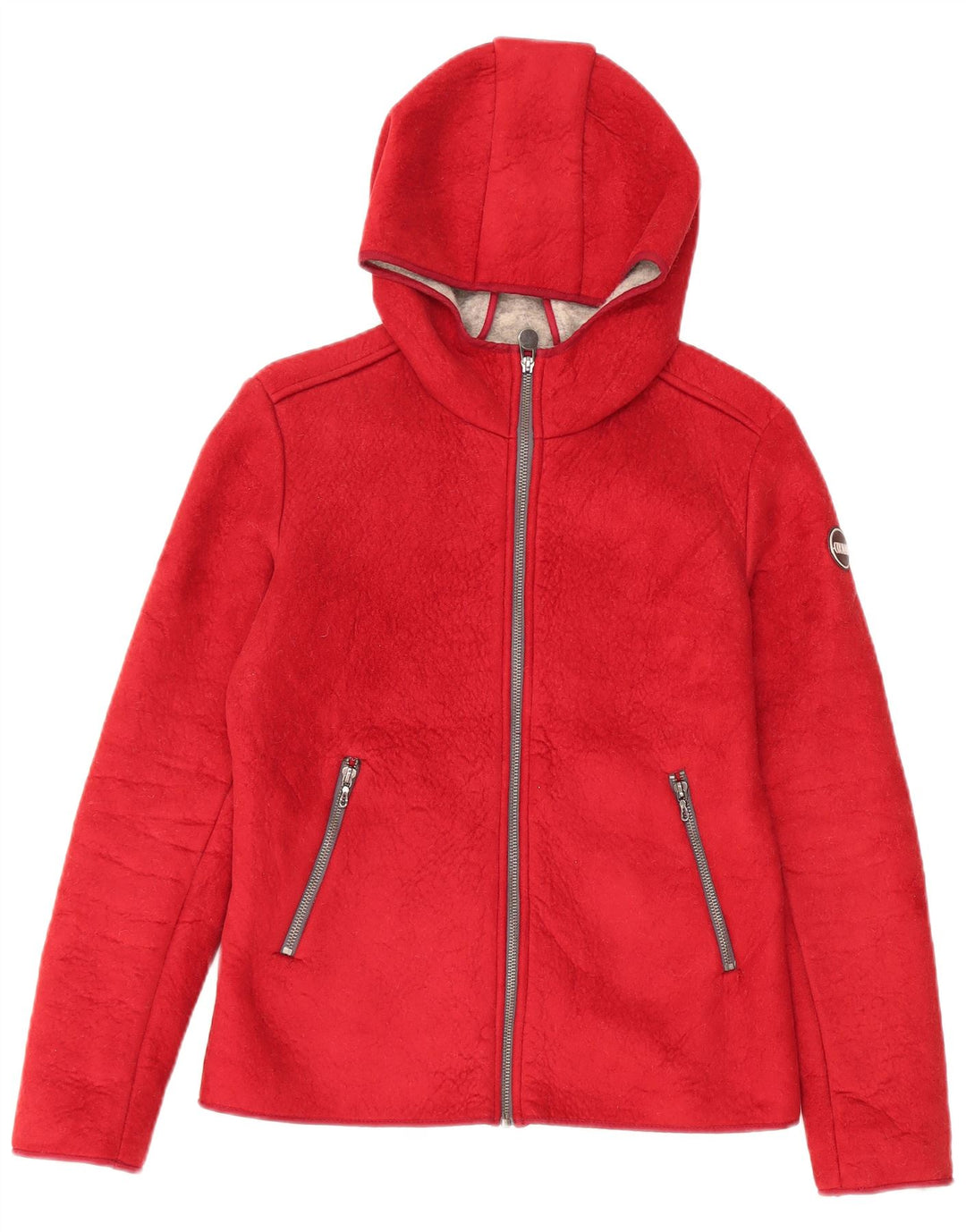 Giacca in pile oversize con cappuccio da donna Colmar IT 42 Small Poliestere rosso