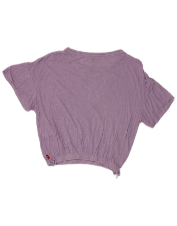 T-shirt grafica corta per ragazze Levi's 11-12 anni Farfalla floreale viola