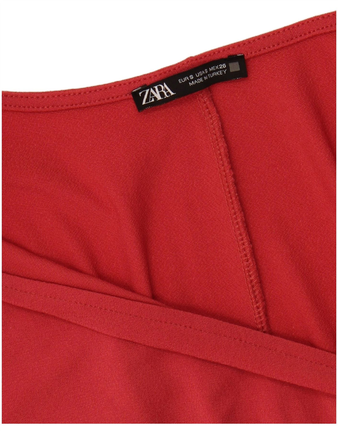 ZARA Womens A-Line Dress UK 10 Small Red