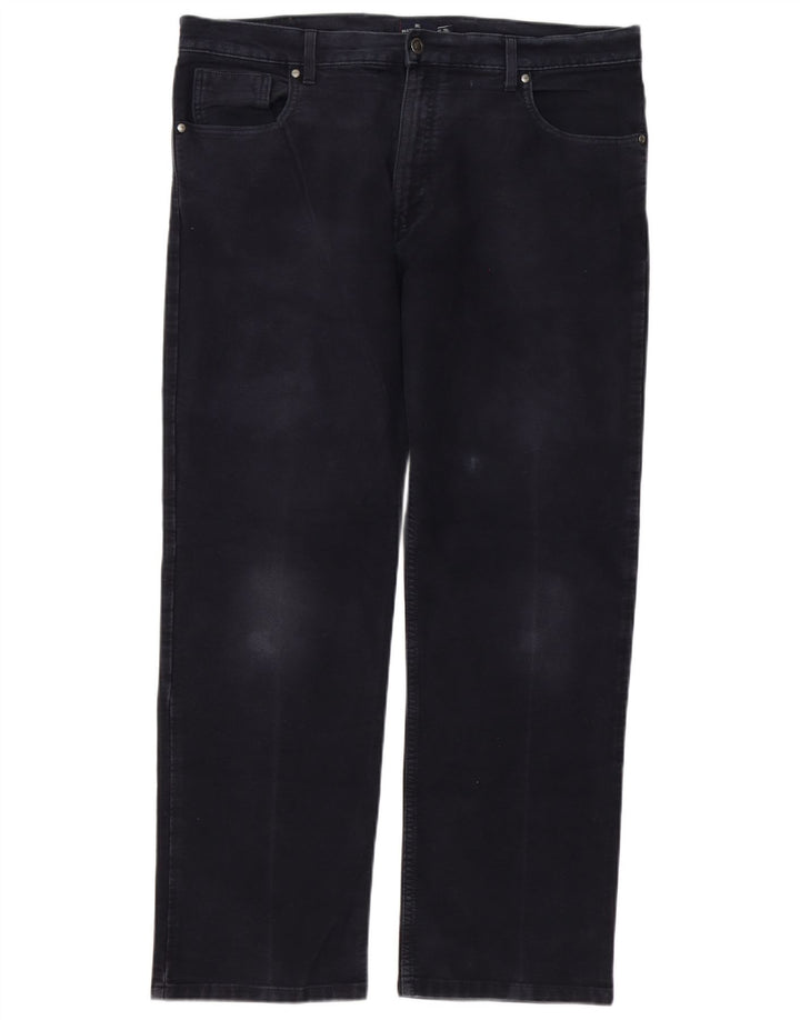 Jeans dritti da uomo Marks & Spencer Blue Harbour W38 L31 cotone blu navy