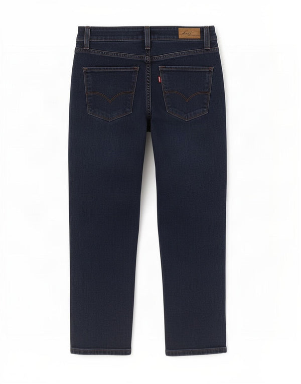 Jeans Levi's Demi Curve Capri da donna US 2 XS W26 L21 Blu Navy Cotone