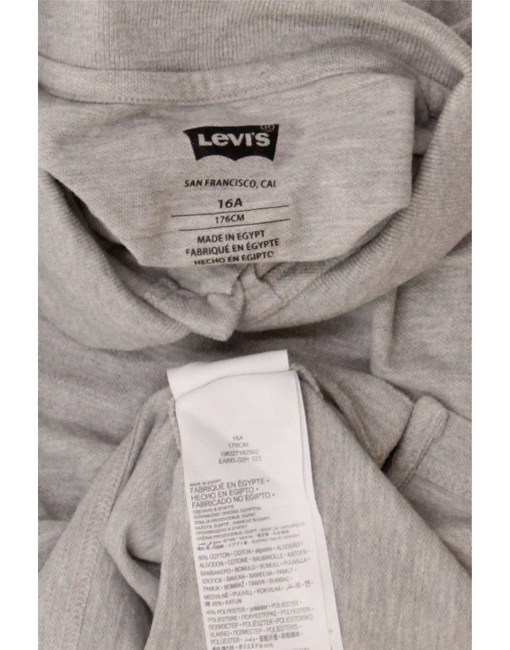 Polo Levi's da ragazzo 15-16 anni in cotone mélange grigio