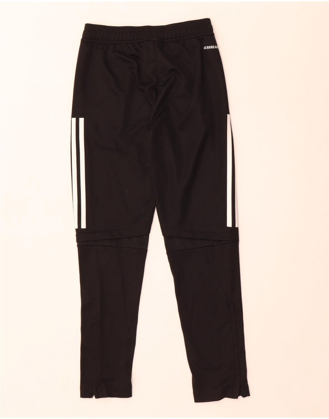 Pantaloni della tuta Adidas Aeroready da ragazzo 9-10 anni in poliestere nero