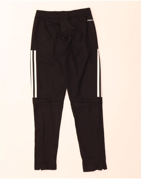 Pantaloni della tuta Adidas Aeroready da ragazzo 9-10 anni in poliestere nero