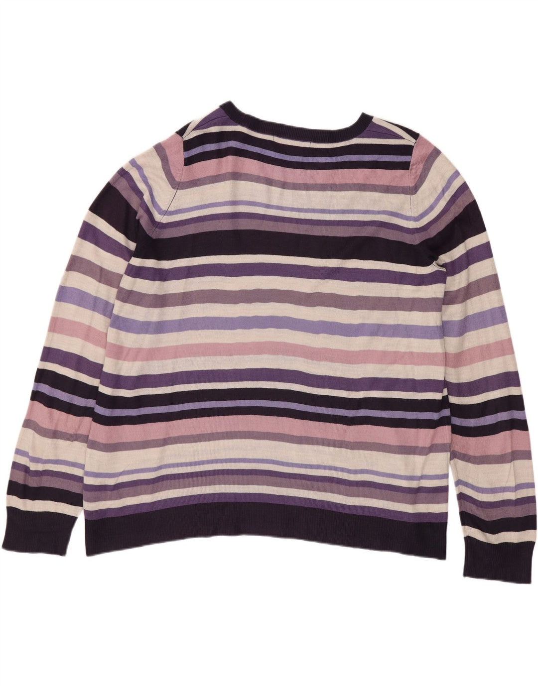 Maglione maglione con scollo a barca da donna Marks & Spencer UK 16 grande multicolore