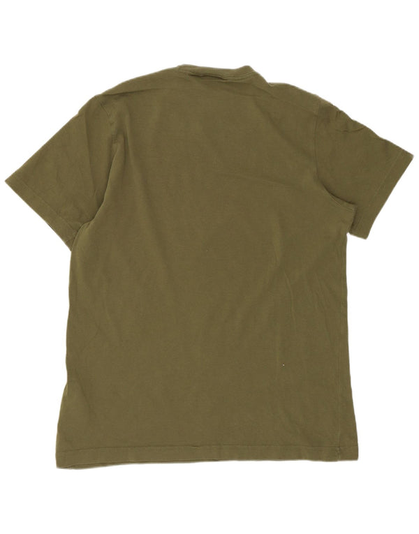 T-shirt grafica regolare da uomo Adidas XS in cotone kaki