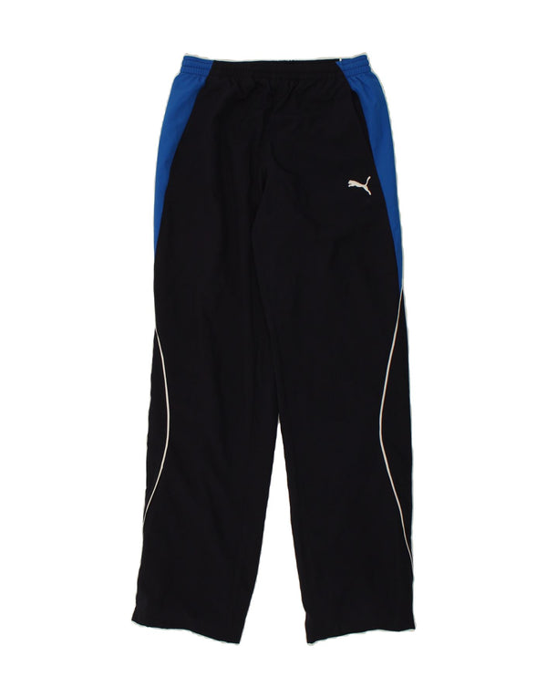 Pantaloni da tuta da uomo PUMA piccoli in poliestere color block blu navy