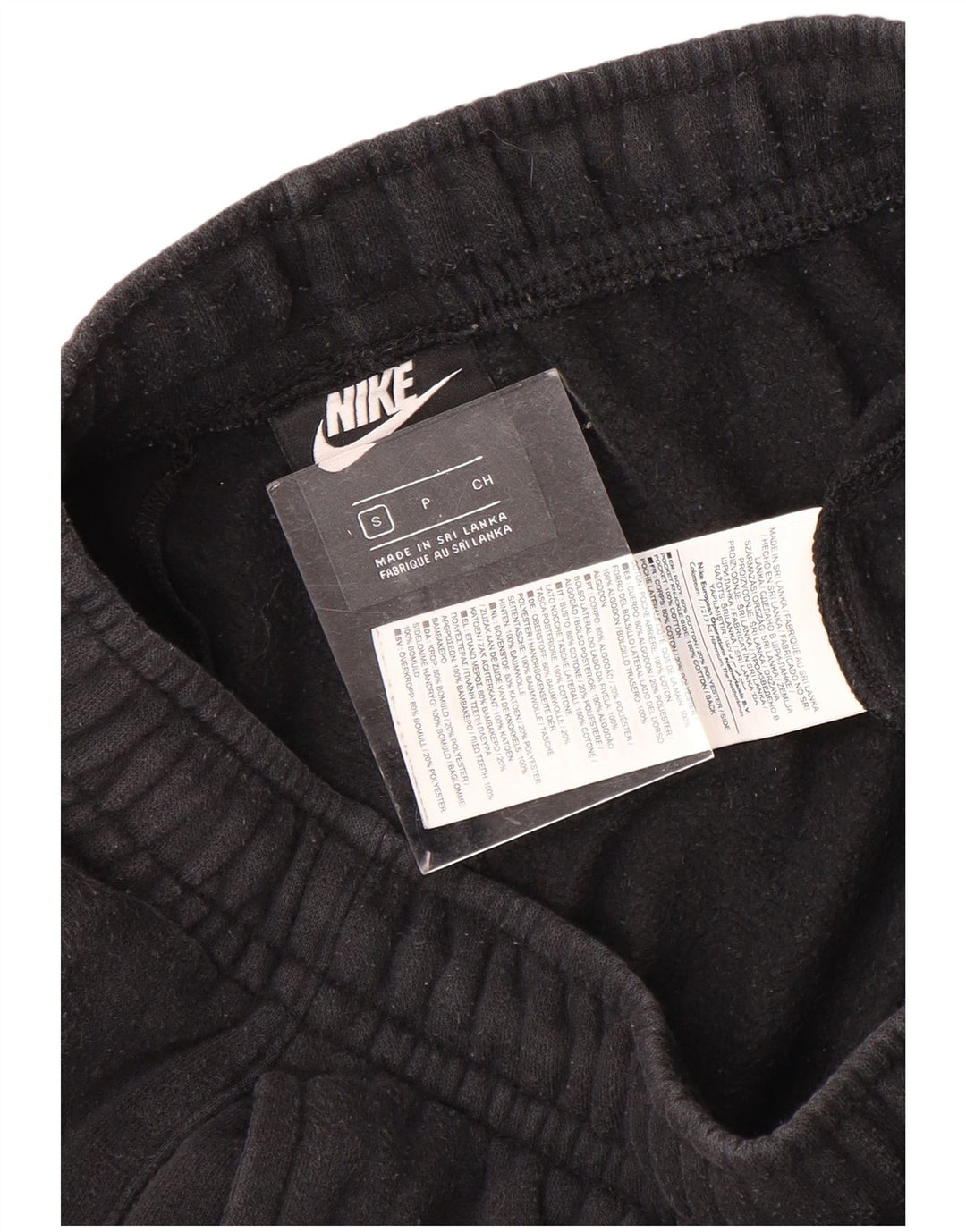 NIKE Pantaloni da tuta da uomo Joggers piccoli in cotone nero