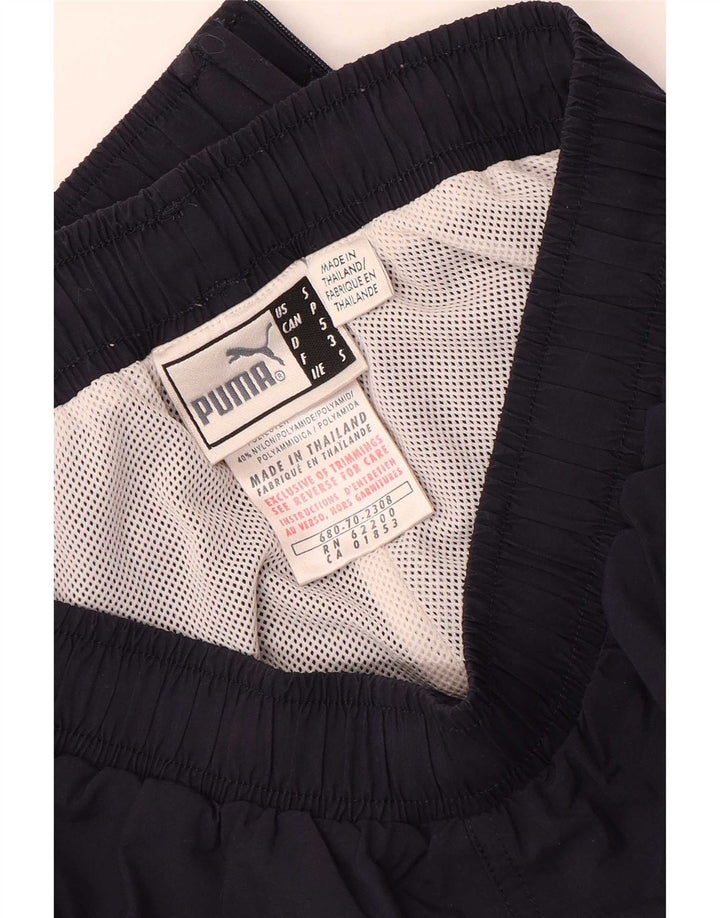 Pantaloni da tuta da uomo PUMA Joggers piccoli in nylon blu navy