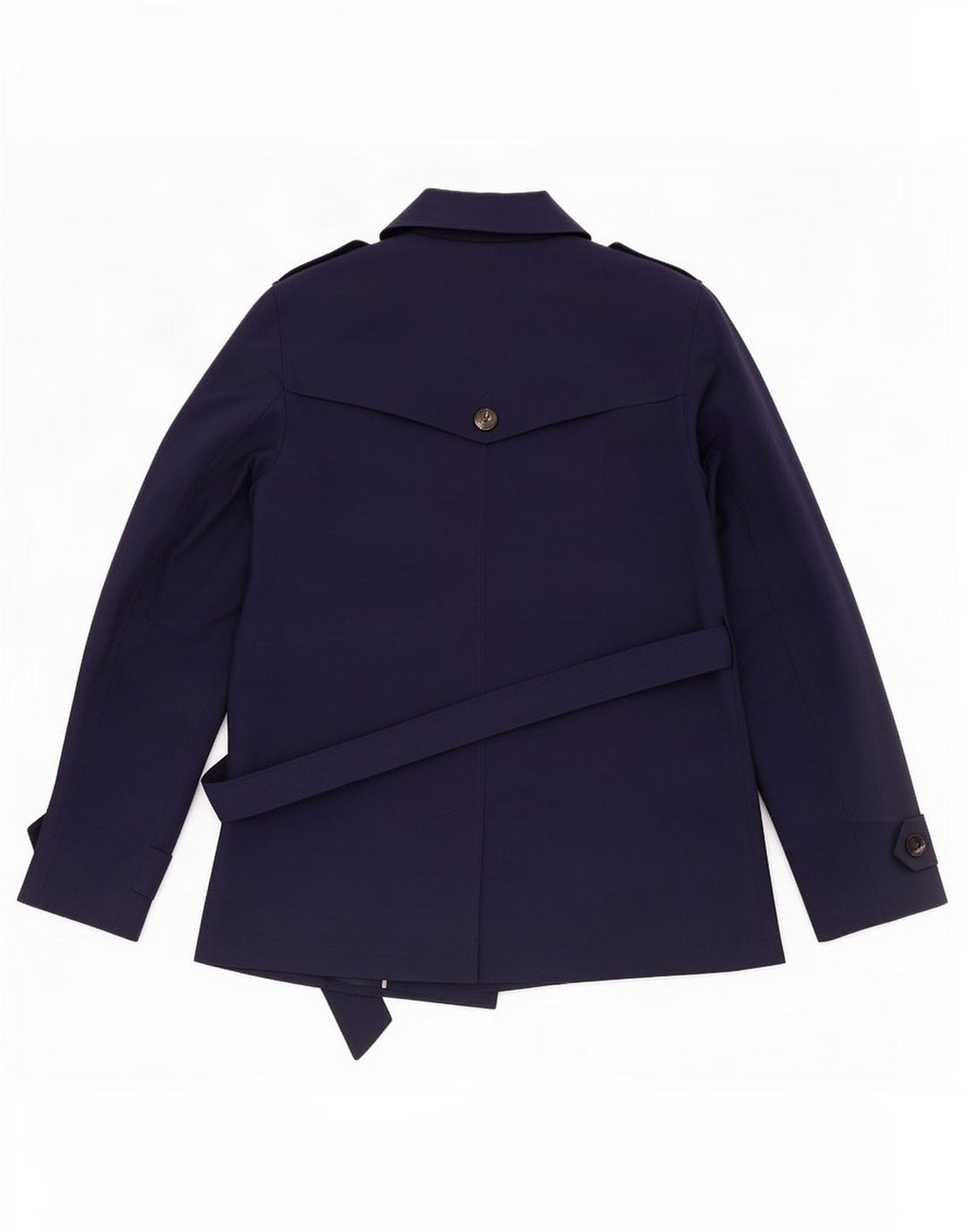 Trench da donna Marks & Spencer UK 12 medio blu navy poliestere