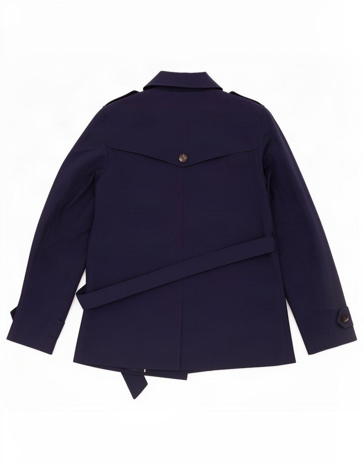 Trench da donna Marks & Spencer UK 12 medio blu navy poliestere