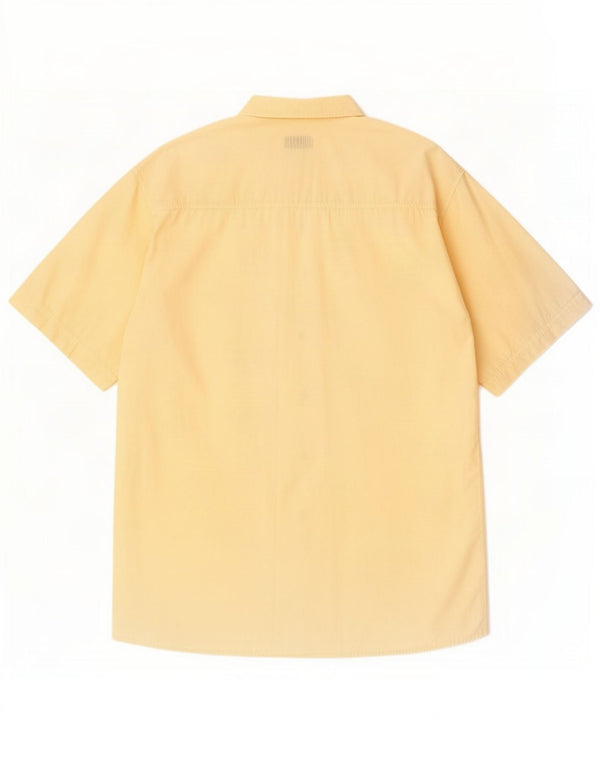 Camicia a maniche corte da uomo Carrera taglia 43/44 XL gialla