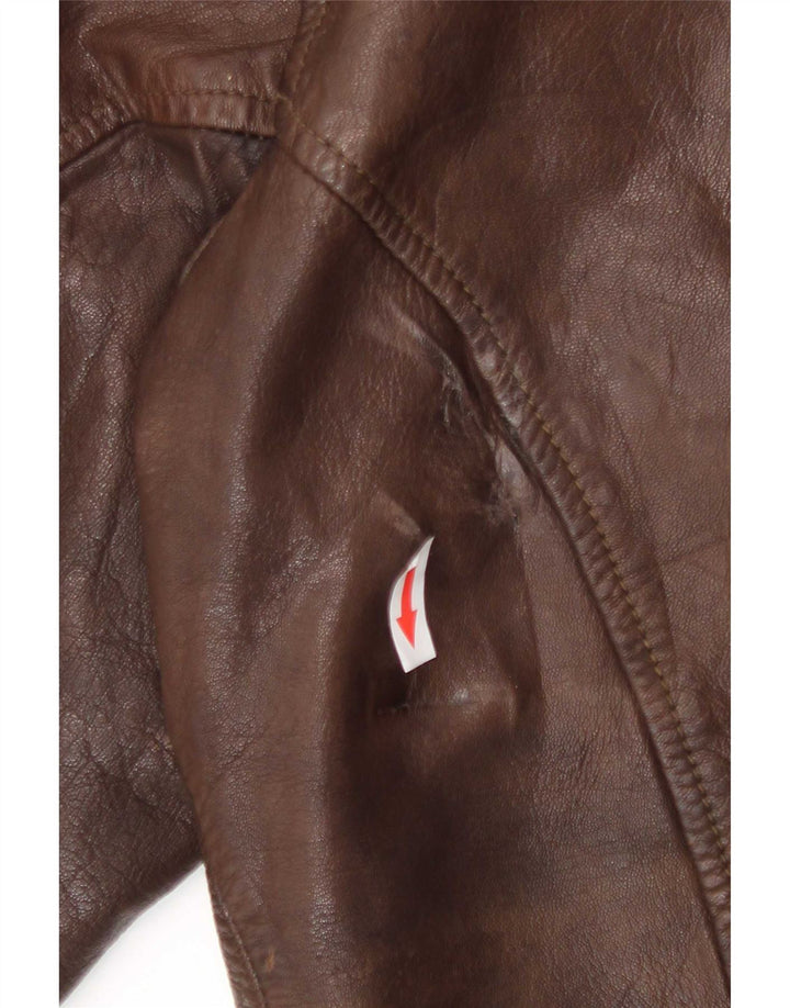 Matinique Giacca in pelle da donna UK 18 XL Marrone