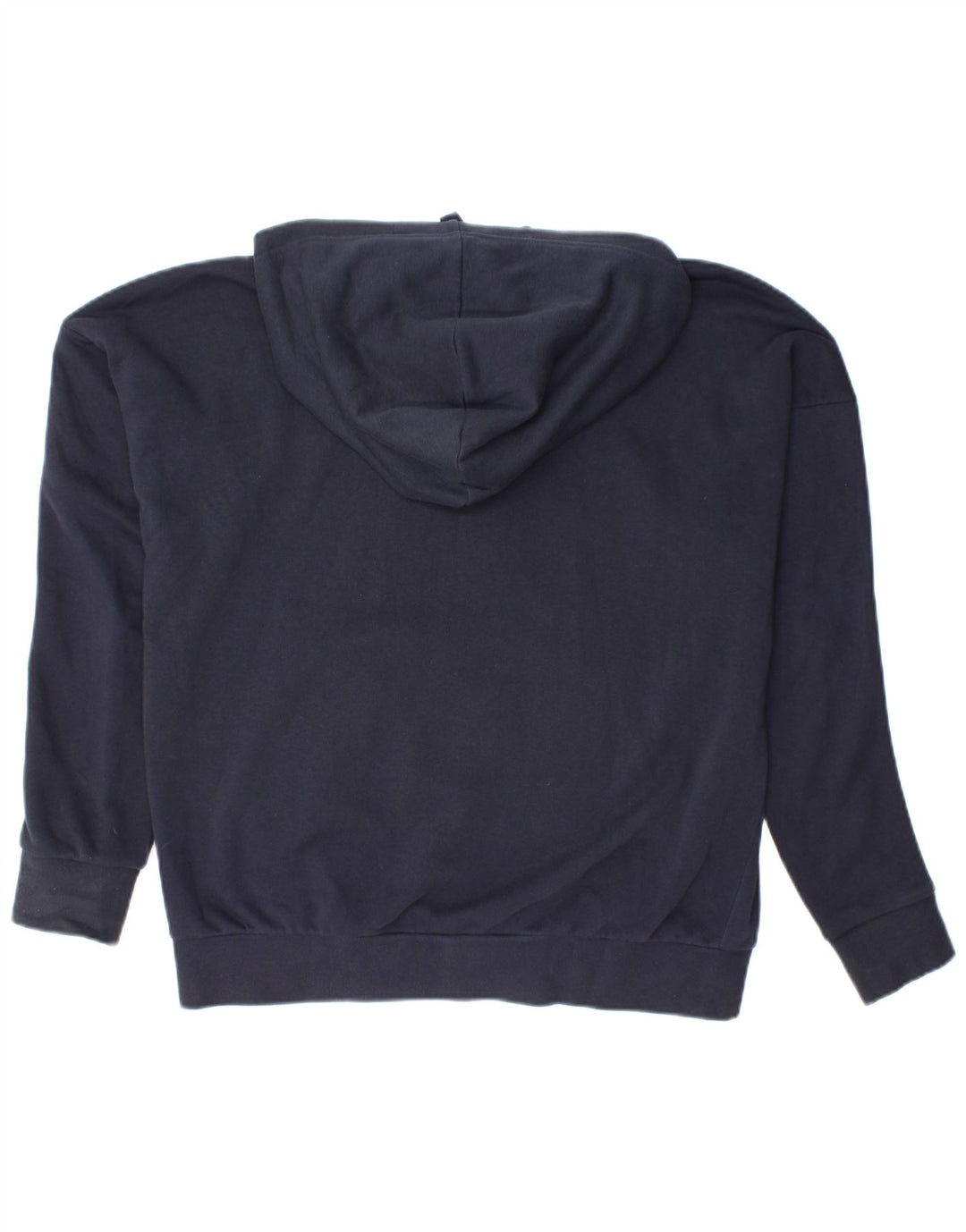ADIDAS Mens Zip Hoodie Sweater Medium Navy Blue