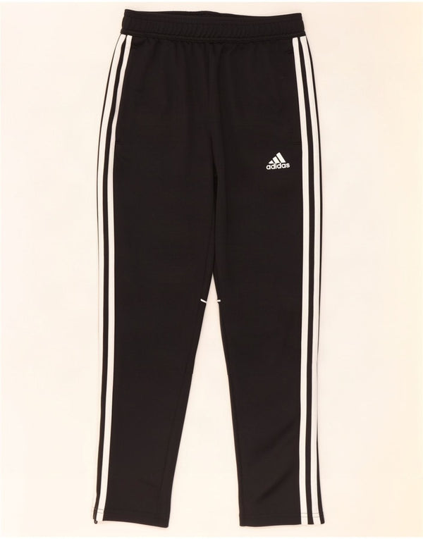 Pantaloni della tuta da ragazzo Adidas 11-12 anni W24 L25 poliestere nero