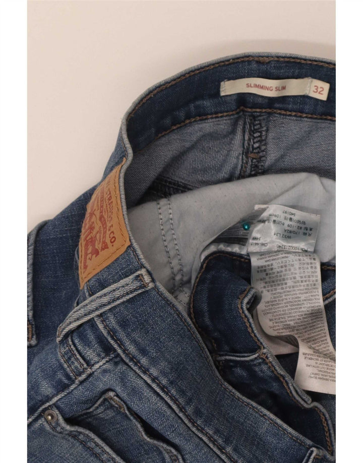 Jeans slim snellenti da donna Levi's W32 L34 cotone blu