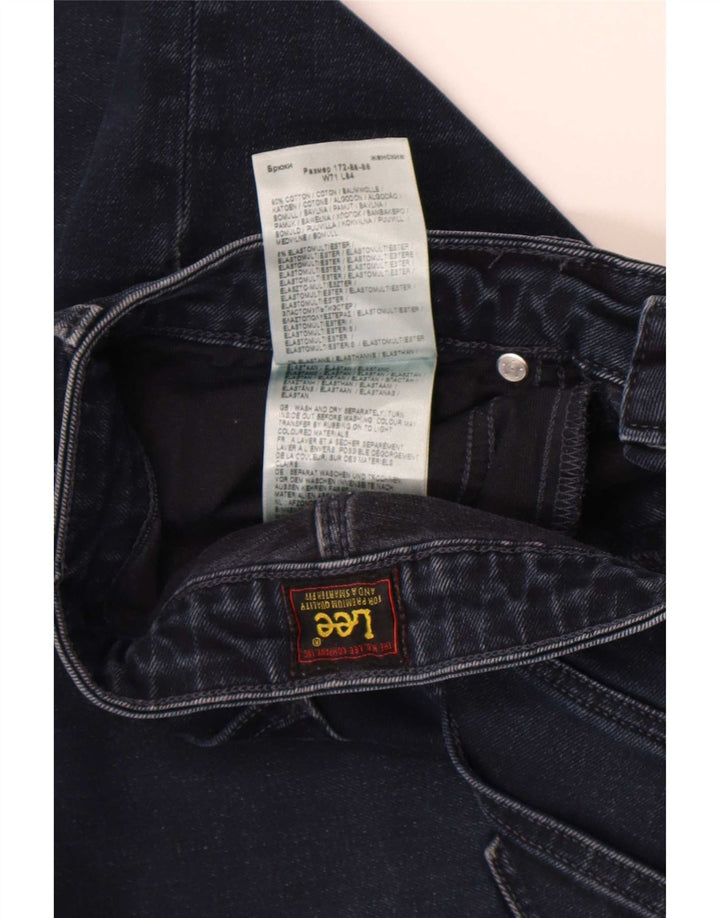 Jeans dritti Marion da donna Lee W28 L26 cotone blu navy