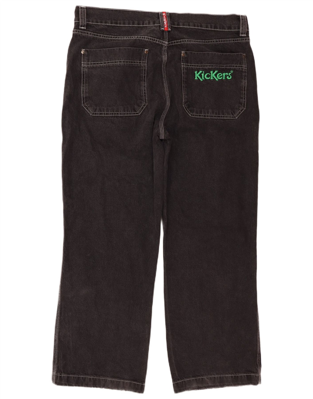 Jeans dritti da uomo Kickers W36 L28 cotone nero