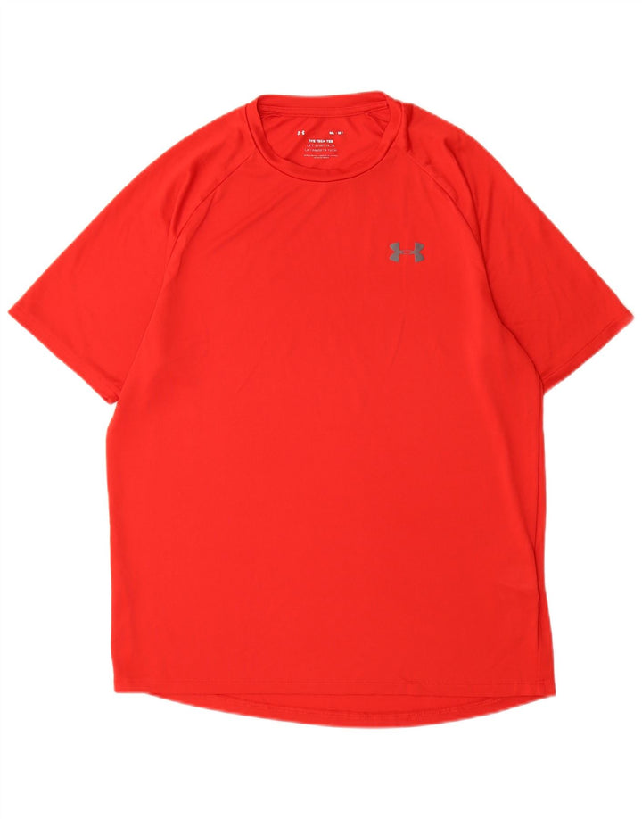 T-shirt da uomo Under Armour Top rosso medio in poliestere