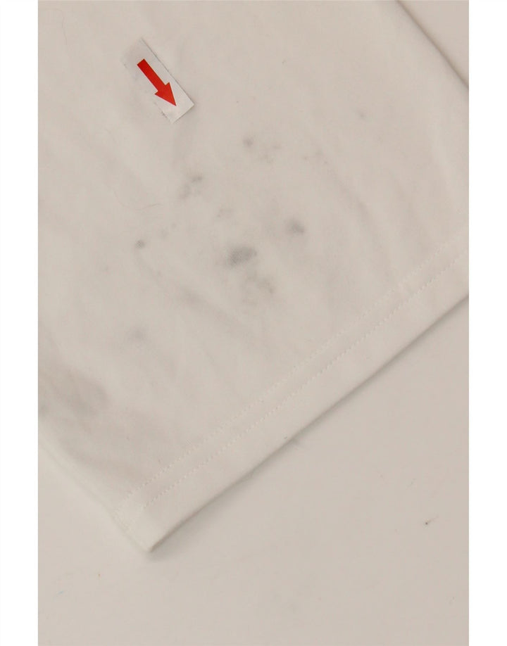 UNDER ARMOUR T-shirt Heat Gear da uomo, grande, in poliestere bianco