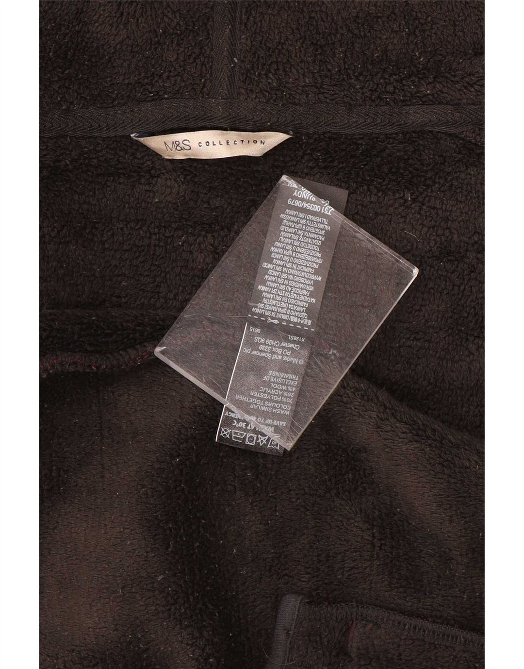 Maglione con cappuccio e zip da donna Marks & Spencer UK 16 Large Bordeaux Poliestere