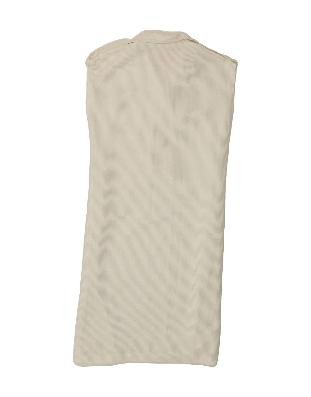 VINTAGE Womens Sleeveless Polo Dress UK 12 Medium White Vintage Vintage and Second-Hand Vintage from Messina Hembry 