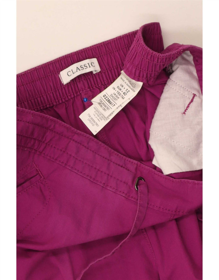 Pantaloni Capri da donna Marks & Spencer UK 12 medi W30 L18 Viola
