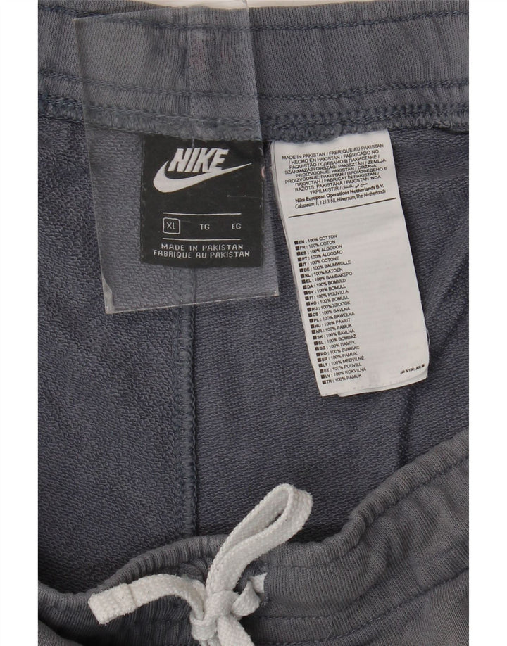 Pantaloncini sportivi Nike da uomo con grafica XL in cotone grigio