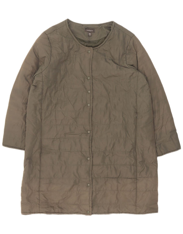 Cappotto imbottito ampio autografo da donna Marks & Spencer UK 18 XL Cachi