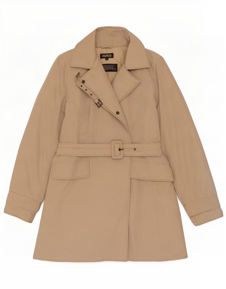 Cappotto giacca a vento da donna Aspesi UK 16 grande poliestere beige