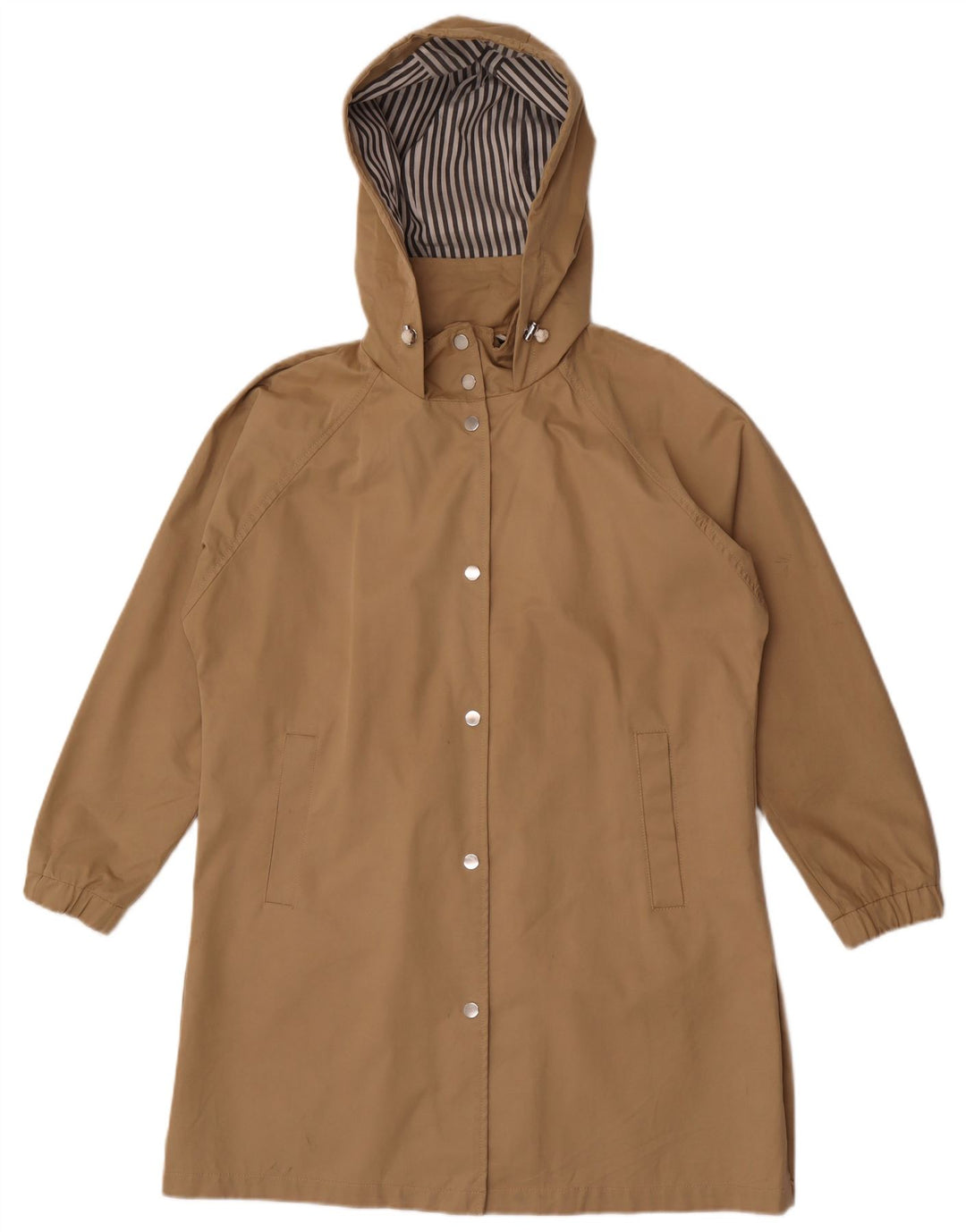 Impermeabile oversize con cappuccio da donna Zara UK 10 piccolo beige