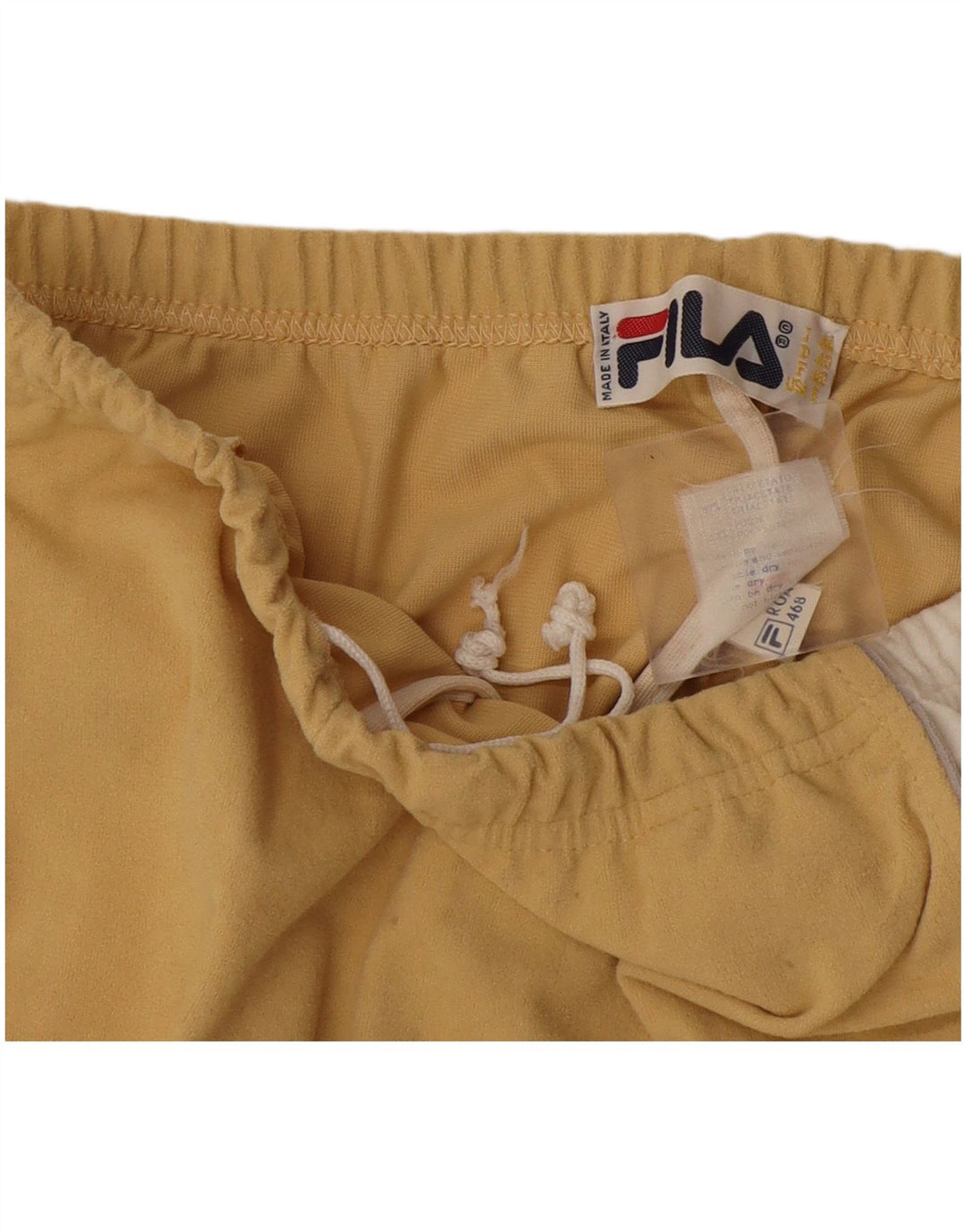 Pantaloni da tuta da donna Fila IT 44 Triacetato color block giallo medio