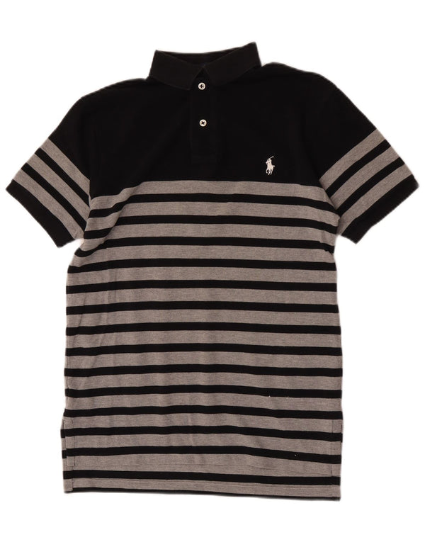 Polo Ralph Lauren da uomo su misura Polo piccola in cotone a righe nere