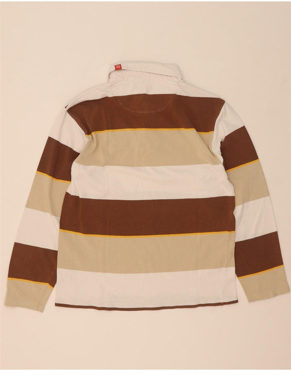Polo da rugby da uomo a maniche lunghe Animal Large multicolore a blocchi di colore
