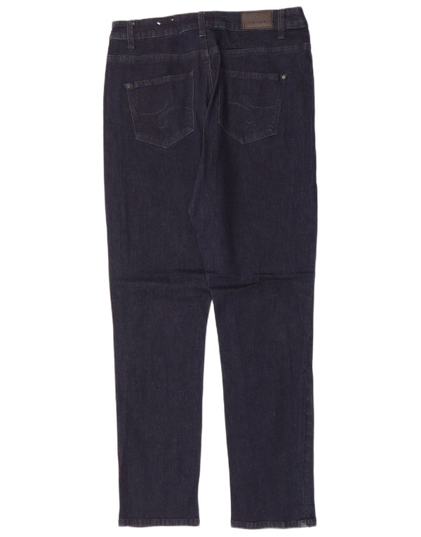 JIGSAW Jeans slim da donna UK 14 Large W32 L31 Blu navy