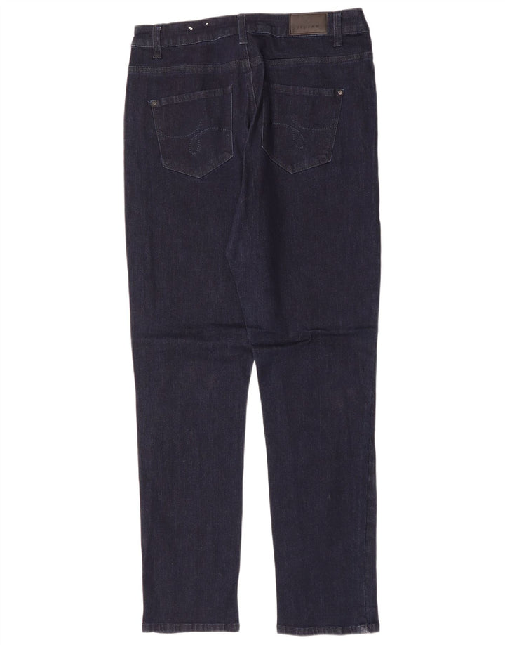 JIGSAW Jeans slim da donna UK 14 Large W32 L31 Blu navy