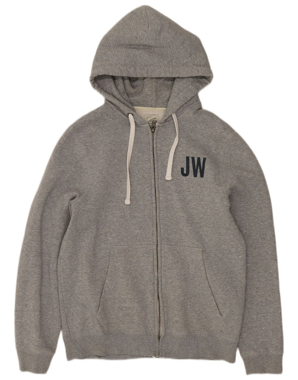 Maglione con cappuccio con zip grafica da donna Jack Wills UK 14 Grigio medio chiazzato