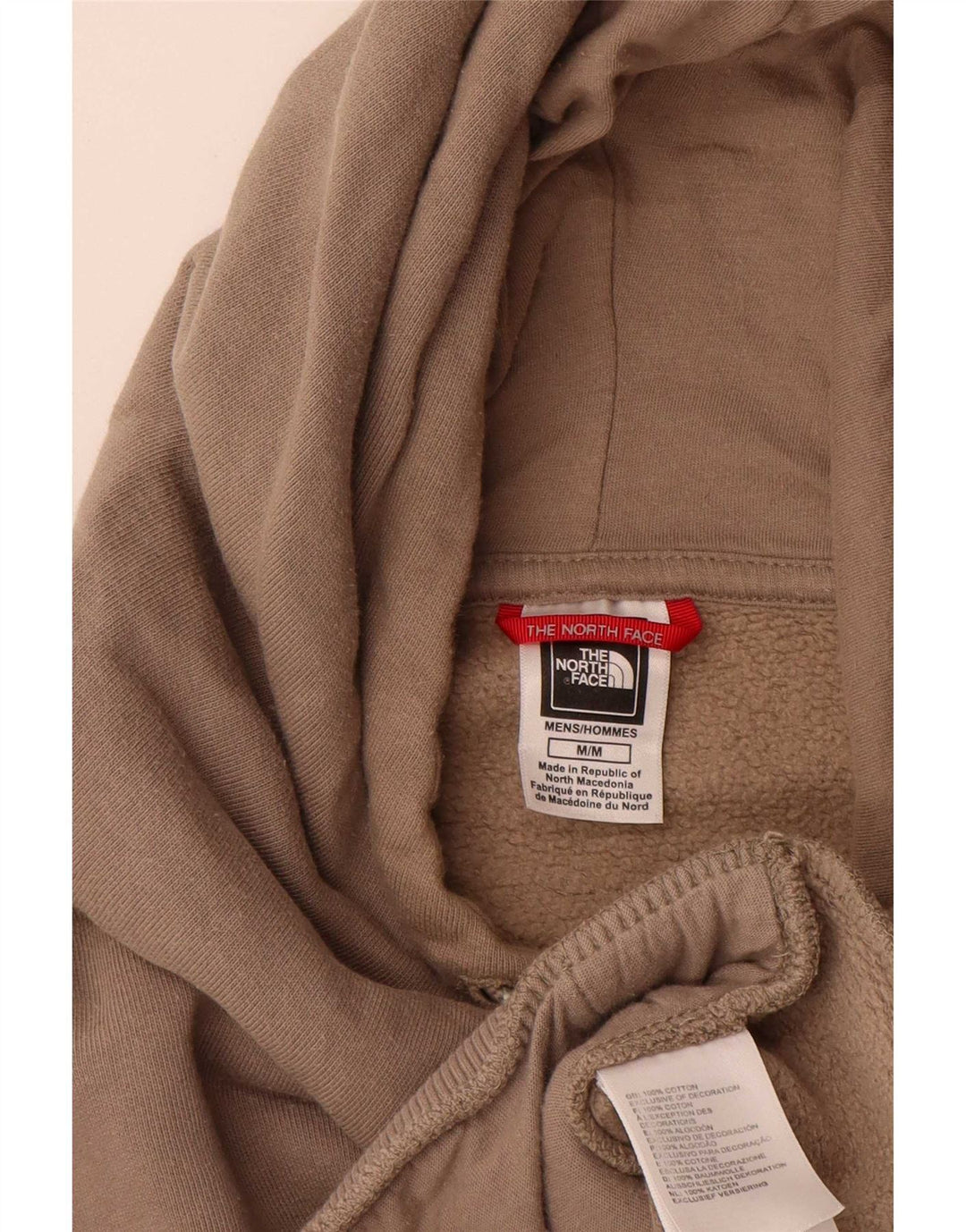 Felpa con cappuccio da uomo The North Face in cotone beige medio